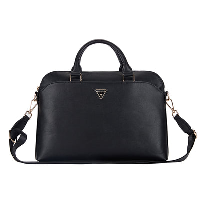 Portafolio Guess Safiano Triángulo Negro para Laptop 15" – Elegancia y Funcionalidad Profesional