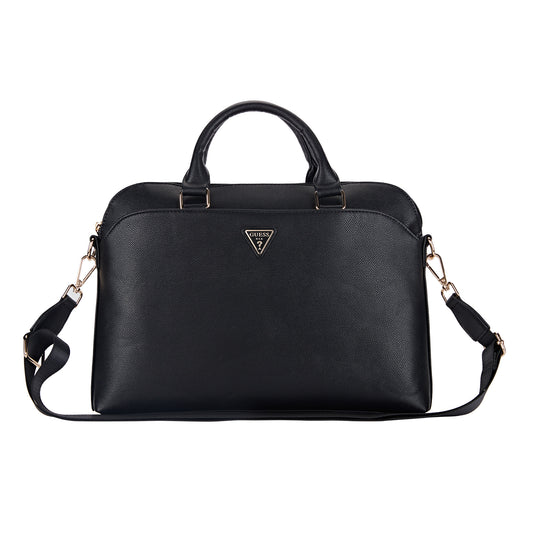 Portafolio Guess Safiano Triángulo Negro para Laptop 15" – Elegancia y Funcionalidad Profesional