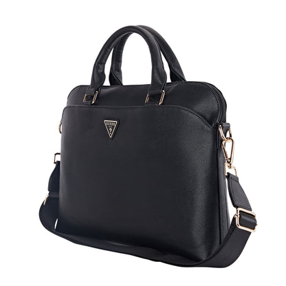 Portafolio Guess Safiano Triángulo Negro para Laptop 15" – Elegancia y Funcionalidad Profesional