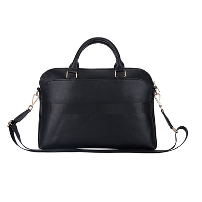 Portafolio Guess Safiano Triángulo Negro para Laptop 15" – Elegancia y Funcionalidad Profesional
