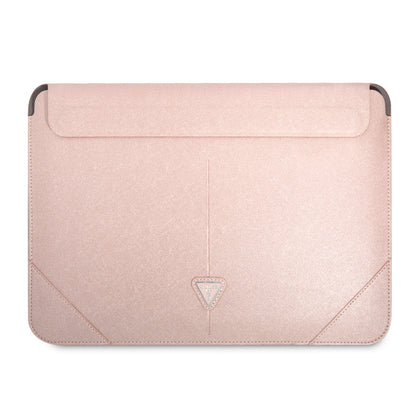 Funda Guess Saffiano Triángulo 14" Rosa para Laptop