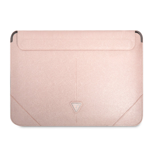 Funda Guess Saffiano Triángulo 14" Rosa para Laptop