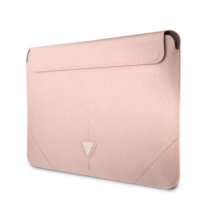 Funda Guess Saffiano Triángulo 14" Rosa para Laptop
