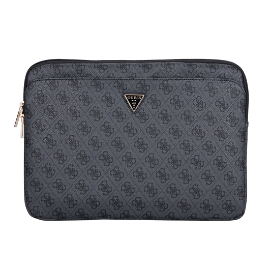Funda Guess 4G Triángulo para Laptop 14" Negra – Elegancia y Protección Premium