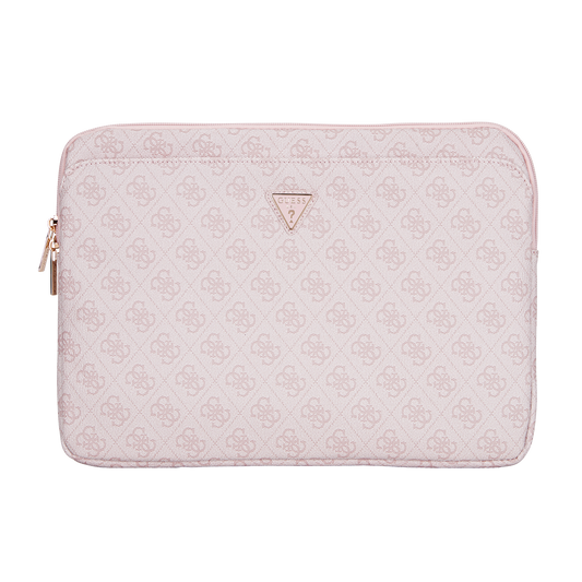 Funda Guess 4G Logo Triángulo 14" Rosa | Estilo, Protección y Elegancia