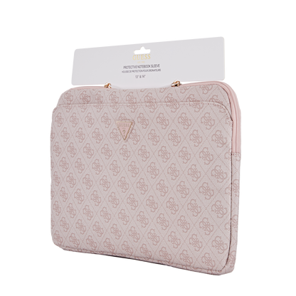 Funda Guess 4G Logo Triángulo 14" Rosa | Estilo, Protección y Elegancia