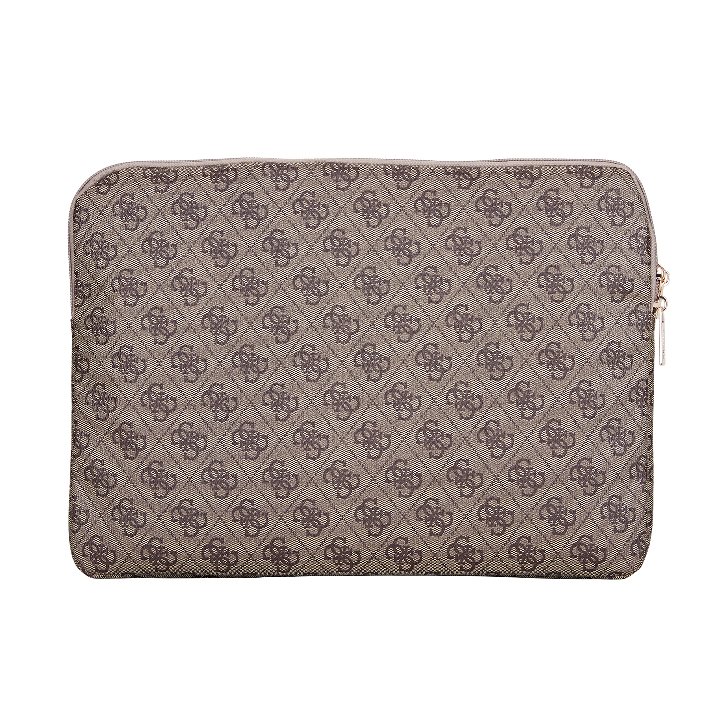 Funda Guess 4G Triángulo Café para Laptop 14" – Estilo y Protección con Elegancia