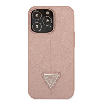 Case Guess Triángulo Rosa para iPhone 13 Pro Max – Elegancia y Protección