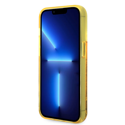 Case Guess Brillantina Amarillo para iPhone 14 Pro | Estilo y Protección Premium