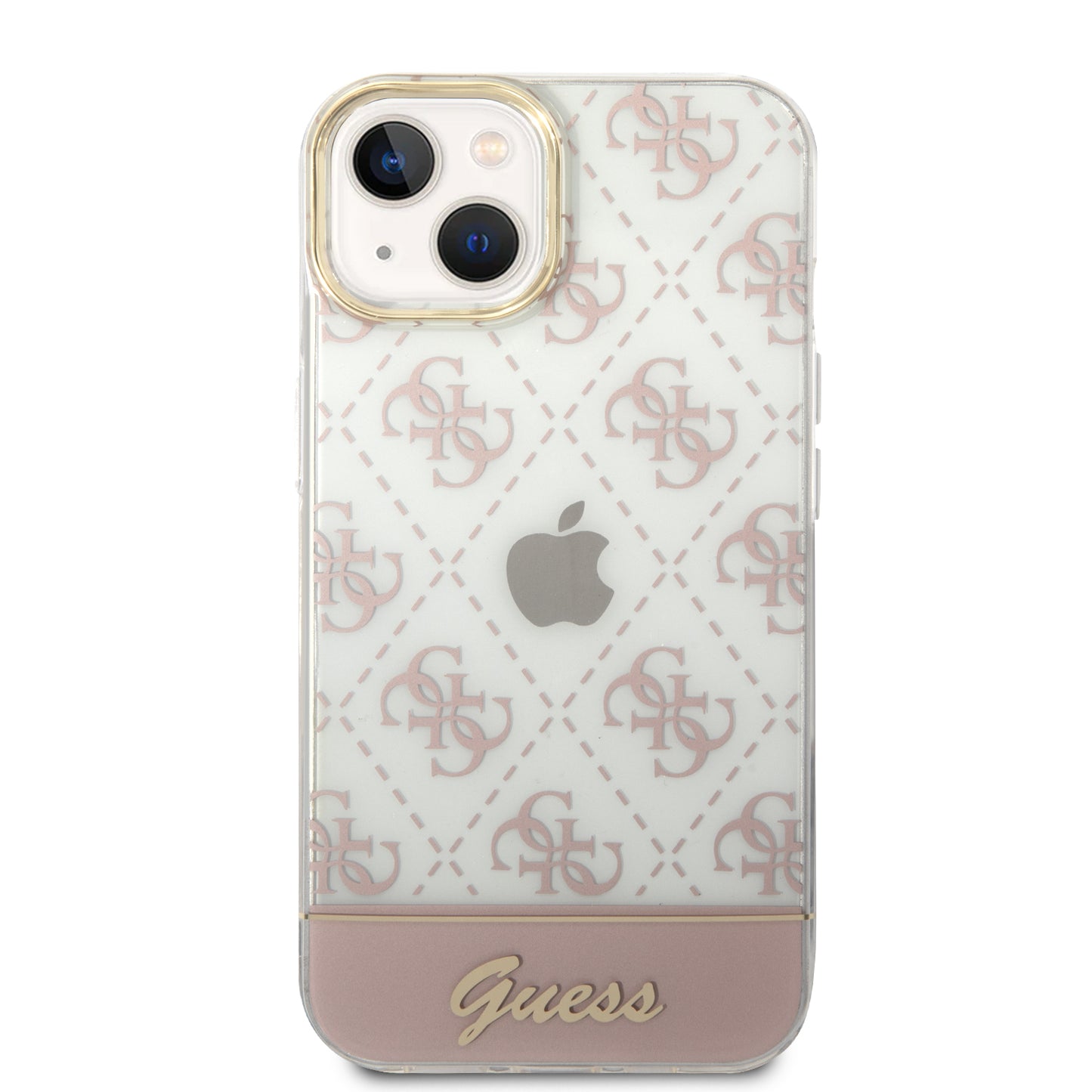 Funda Guess con Logo 4G Impreso para iPhone 14 Plus - Rosa | Case Original de Lujo