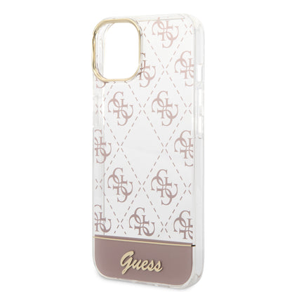 Funda Guess con Logo 4G Impreso para iPhone 14 Plus - Rosa | Case Original de Lujo