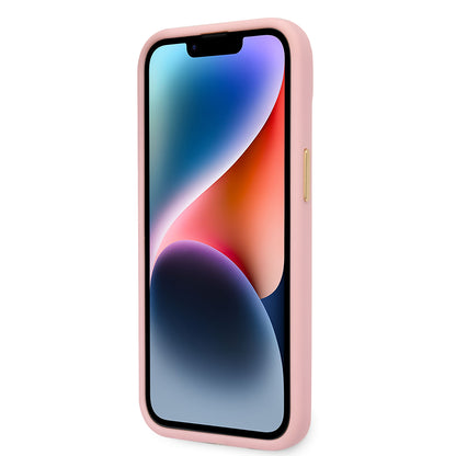 Funda Guess Tipo Piel de Cocodrilo Rosa para iPhone 14 Plus – Estilo Premium