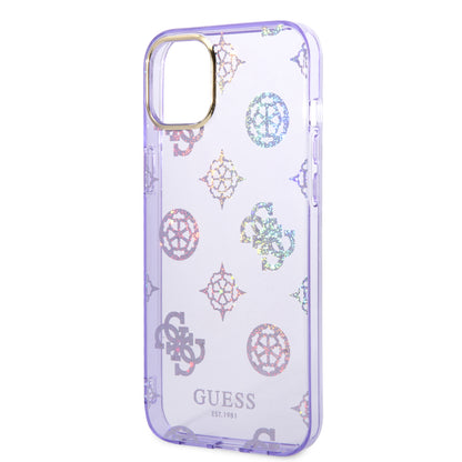 Funda Guess Peony Lila para iPhone 14 Plus – Diseño Floral Elegante