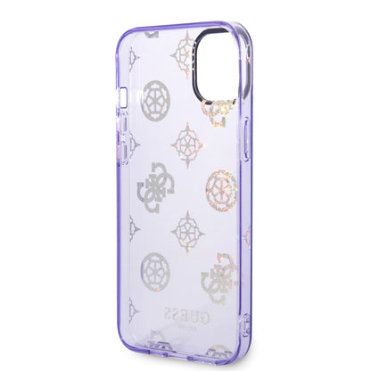 Funda Guess Peony Lila para iPhone 14 Plus – Diseño Floral Elegante