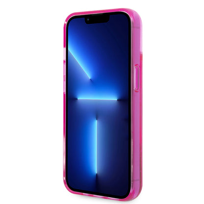 Case Guess Brillos Líquidos Rosa para iPhone 14 Plus | Estilo Glam y Protección