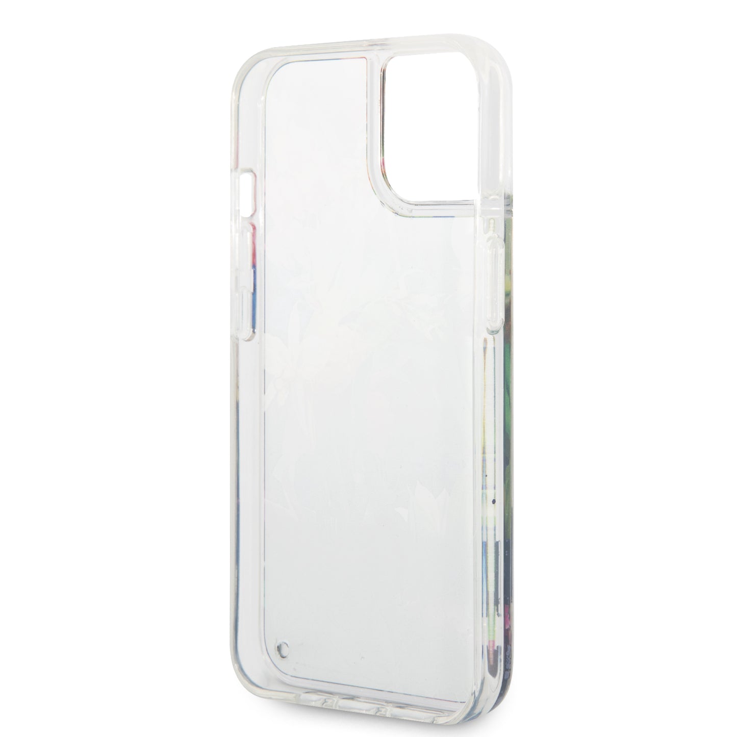 Case Guess Flores con Brillos para iPhone 14 Plus – Funda Azul Original