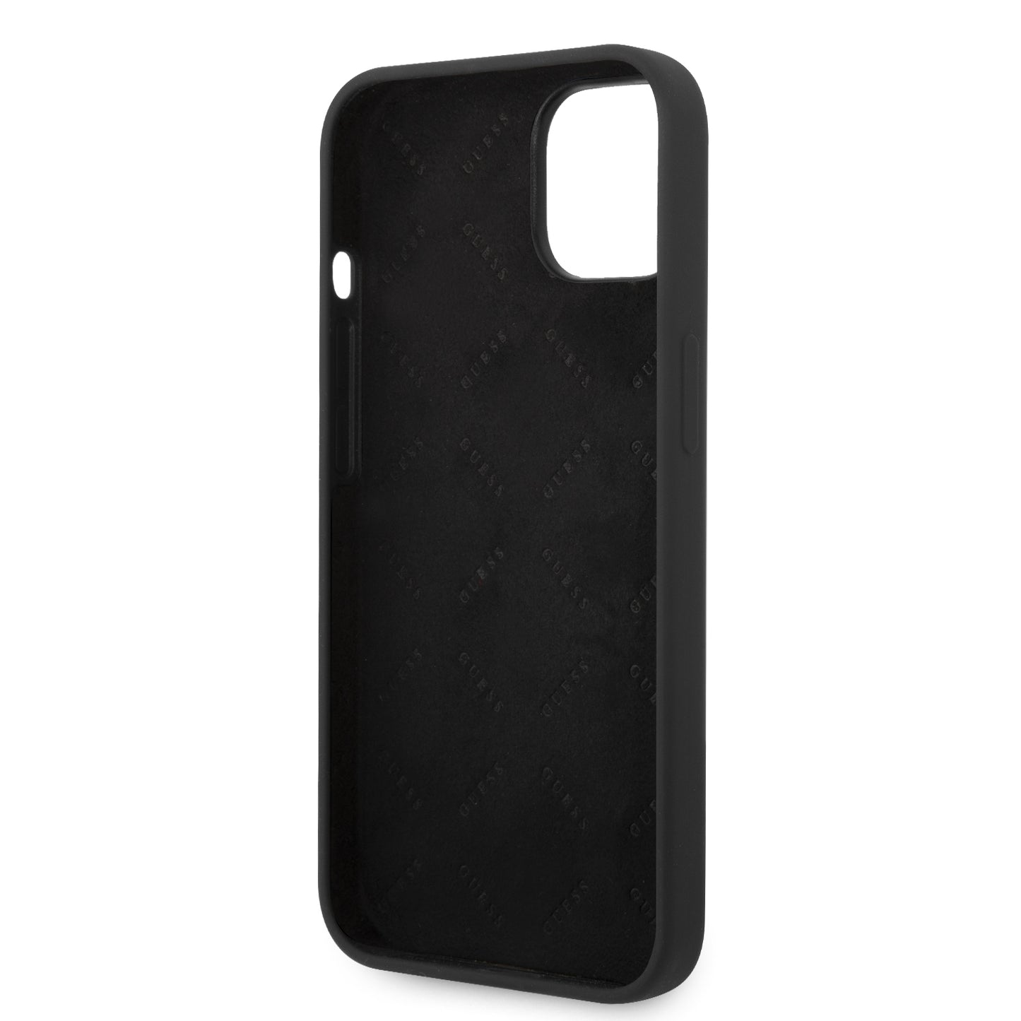 Case Guess Silicon Logo Triángulo iPhone 14 Plus Negro | Elegancia y Protección Premium