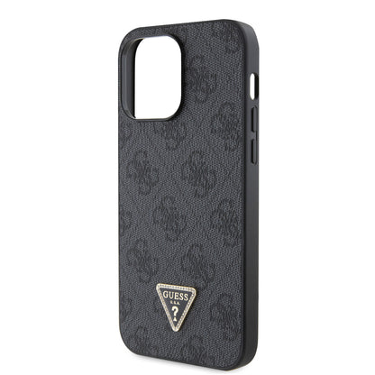 Case Guess 4G Logo Clásico para iPhone 14 Pro Negro - Protección y Estilo Premium