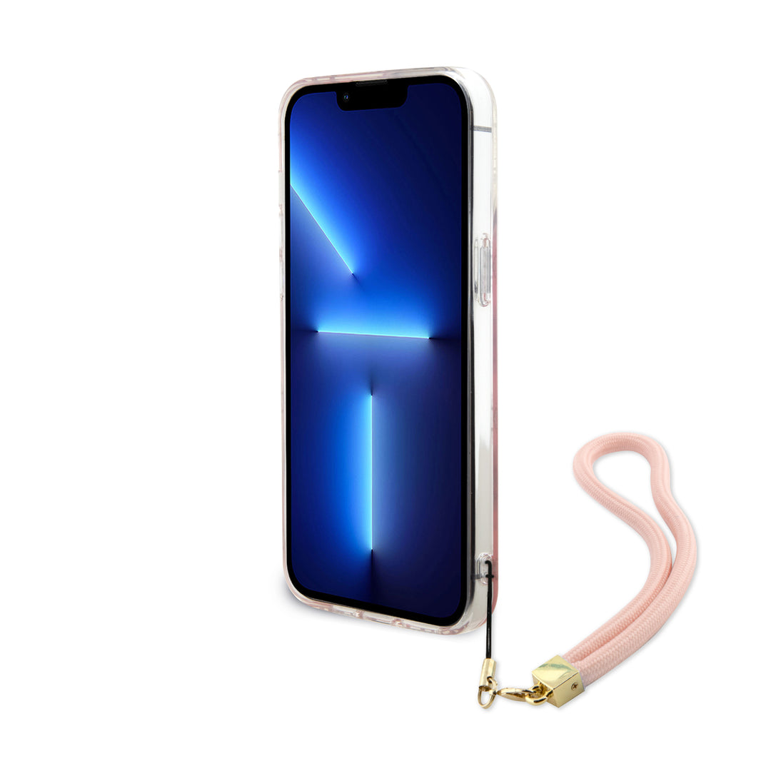 Case Guess Peony Tornasol con Correa para iPhone 15 Pro