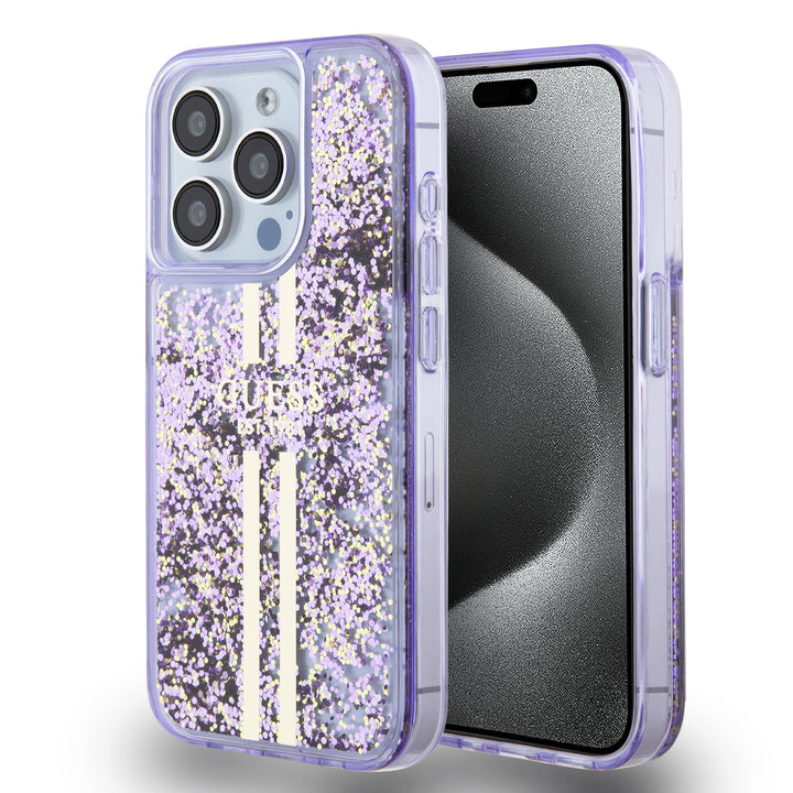 Funda Guess Guittler Dorado y Morado iPhone 15 Pro