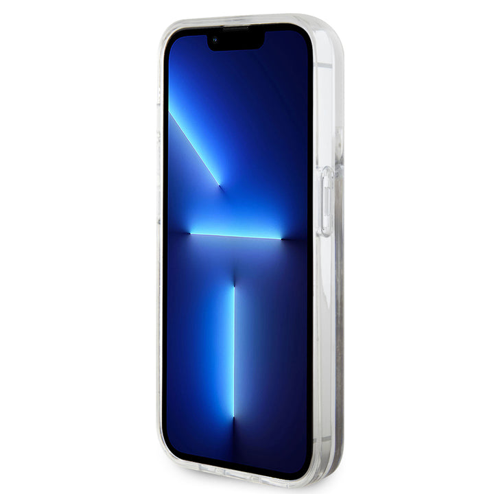 Funda Guess TPU 4G Brillantina Dorada para iPhone 15 Pro