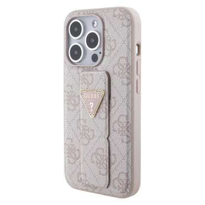 Case Guess 4G Logo Triángulo para iPhone 15 Pro Rosa | Estilo y Protección