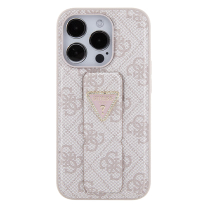 Case Guess 4G Logo Triángulo para iPhone 15 Pro Rosa | Estilo y Protección