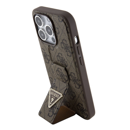 Case Guess 4G Logo Clásico con Stand para iPhone 15 Pro - Estilo y Funcionalidad