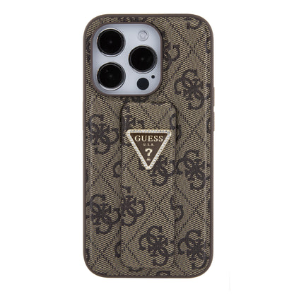 Case Guess 4G Logo Clásico con Stand para iPhone 15 Pro - Estilo y Funcionalidad