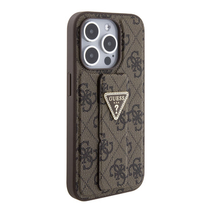 Case Guess 4G Logo Clásico con Stand para iPhone 15 Pro - Estilo y Funcionalidad