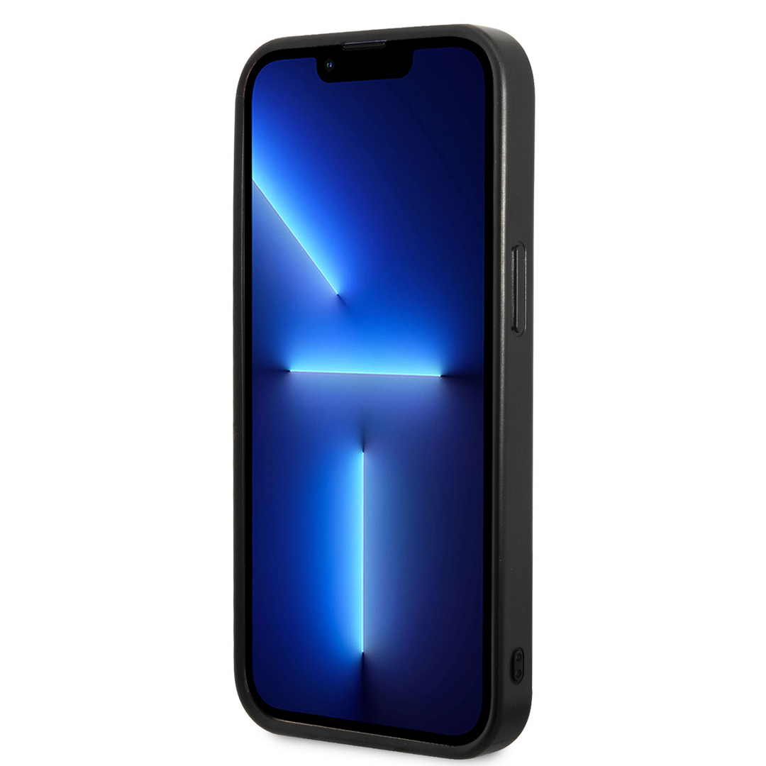 Funda Guess Lentejuela con Logo Metálico para iPhone 15 Pro Negro - Elegancia y Protección