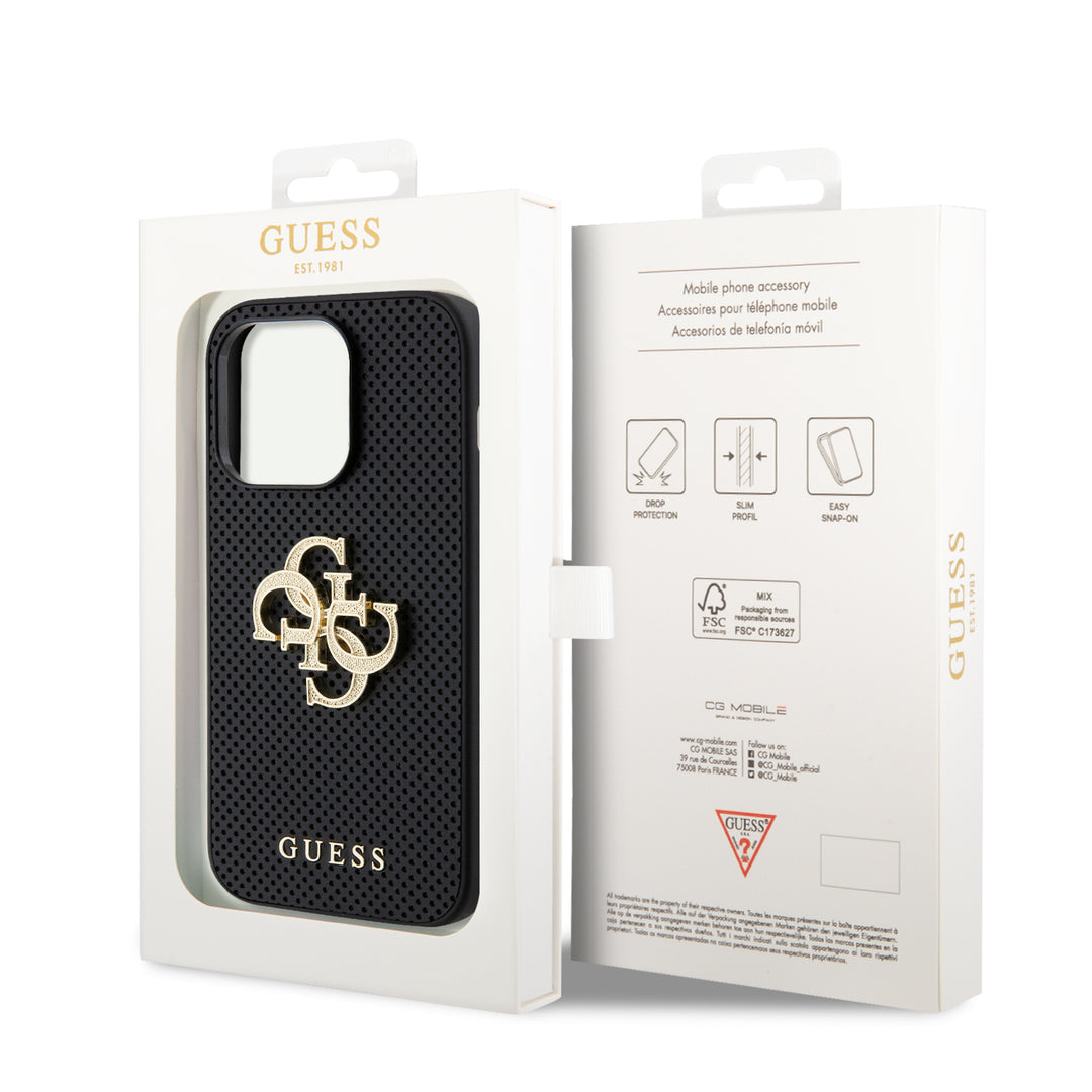 Funda Guess Perforado con Logo 4G iPhone 15 Pro