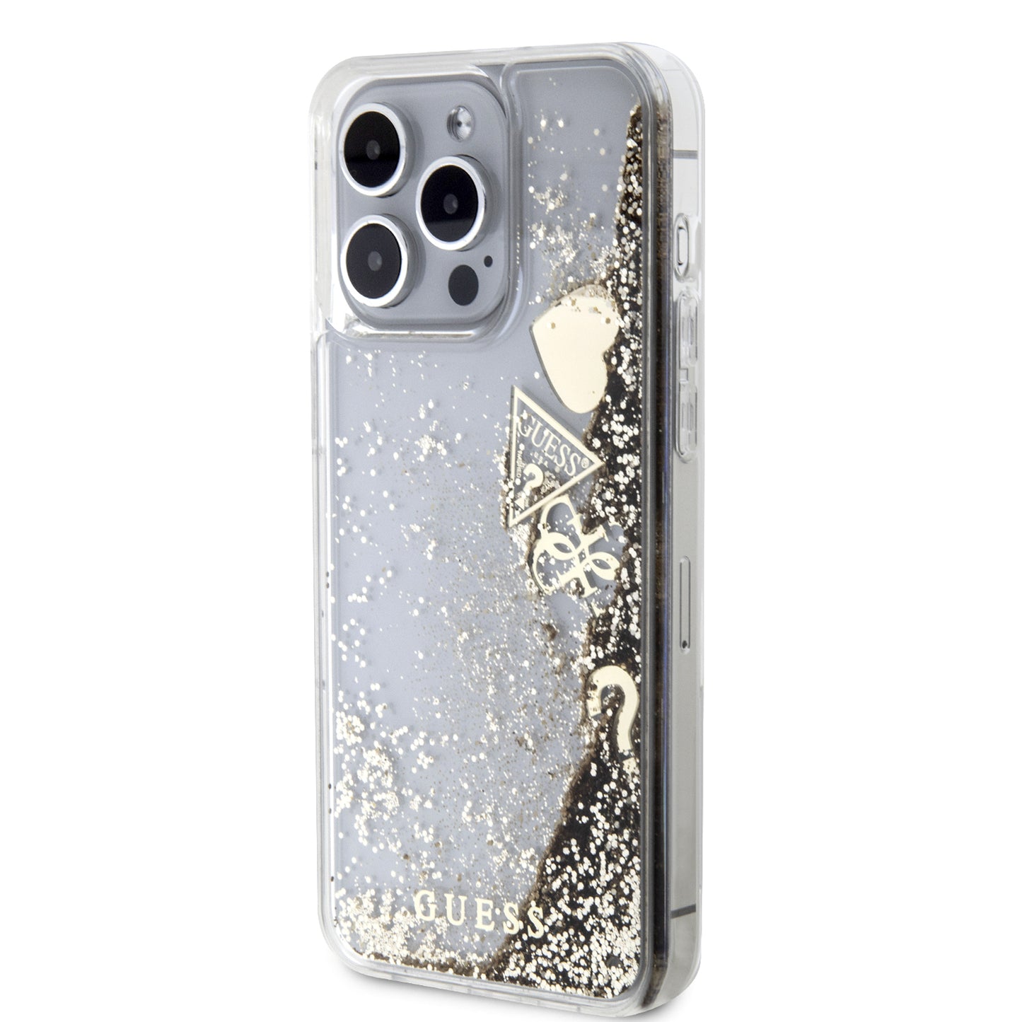 Case Guess Brillos Dorado iPhone 15 Pro Max - Glamour y Protección