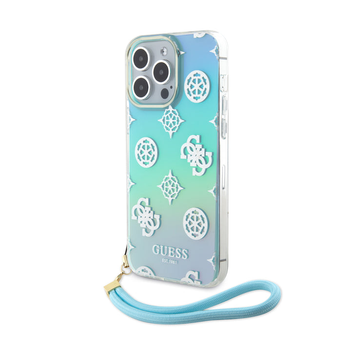 Case Guess Peony con Correa de Mano iPhone 15 Pro Max