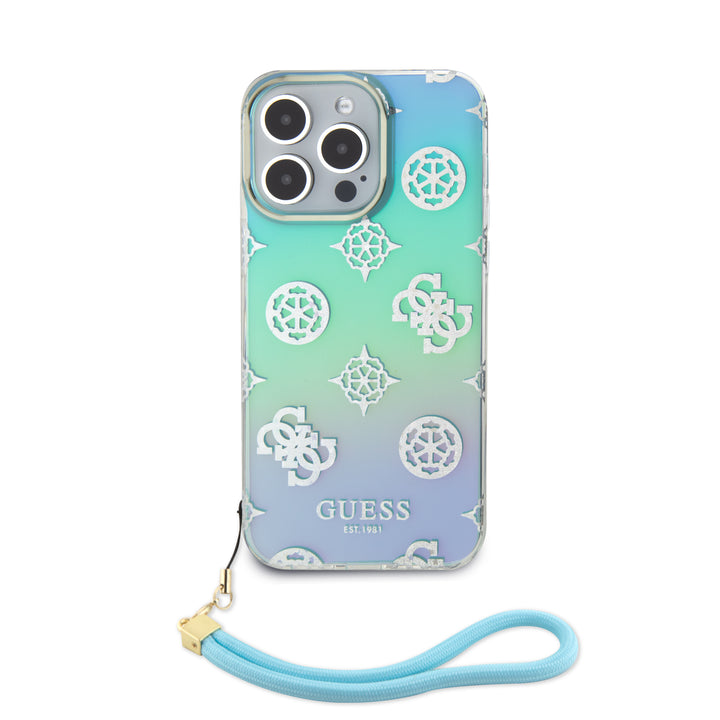 Case Guess Peony con Correa de Mano iPhone 15 Pro Max