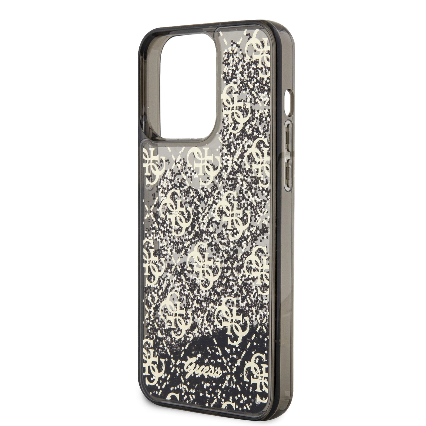 Funda Guess 4G Brillantina para iPhone 15 Pro Max – Negra | Case Original y Premium