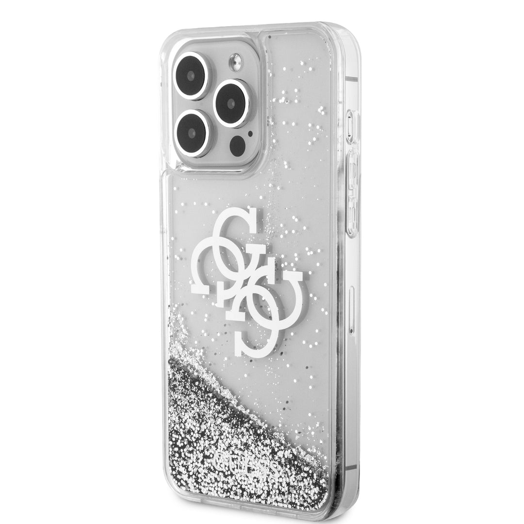 Funda Guess TPU Brillantina Transparente para iPhone 15 Pro Max