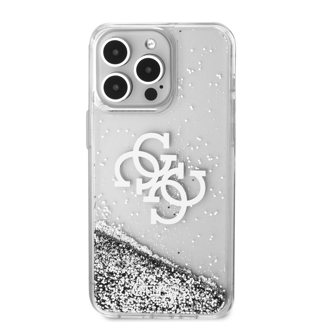 Funda Guess TPU Brillantina Transparente para iPhone 15 Pro Max
