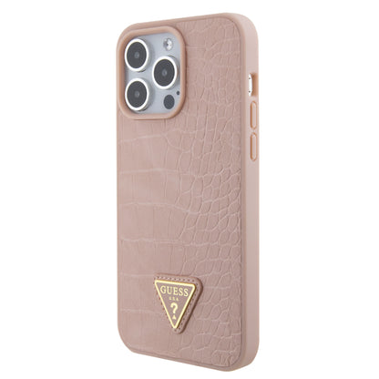 Case Guess Cocodrilo Rosa para iPhone 15 Pro Max | Estilo Elegante y Protección de Lujo