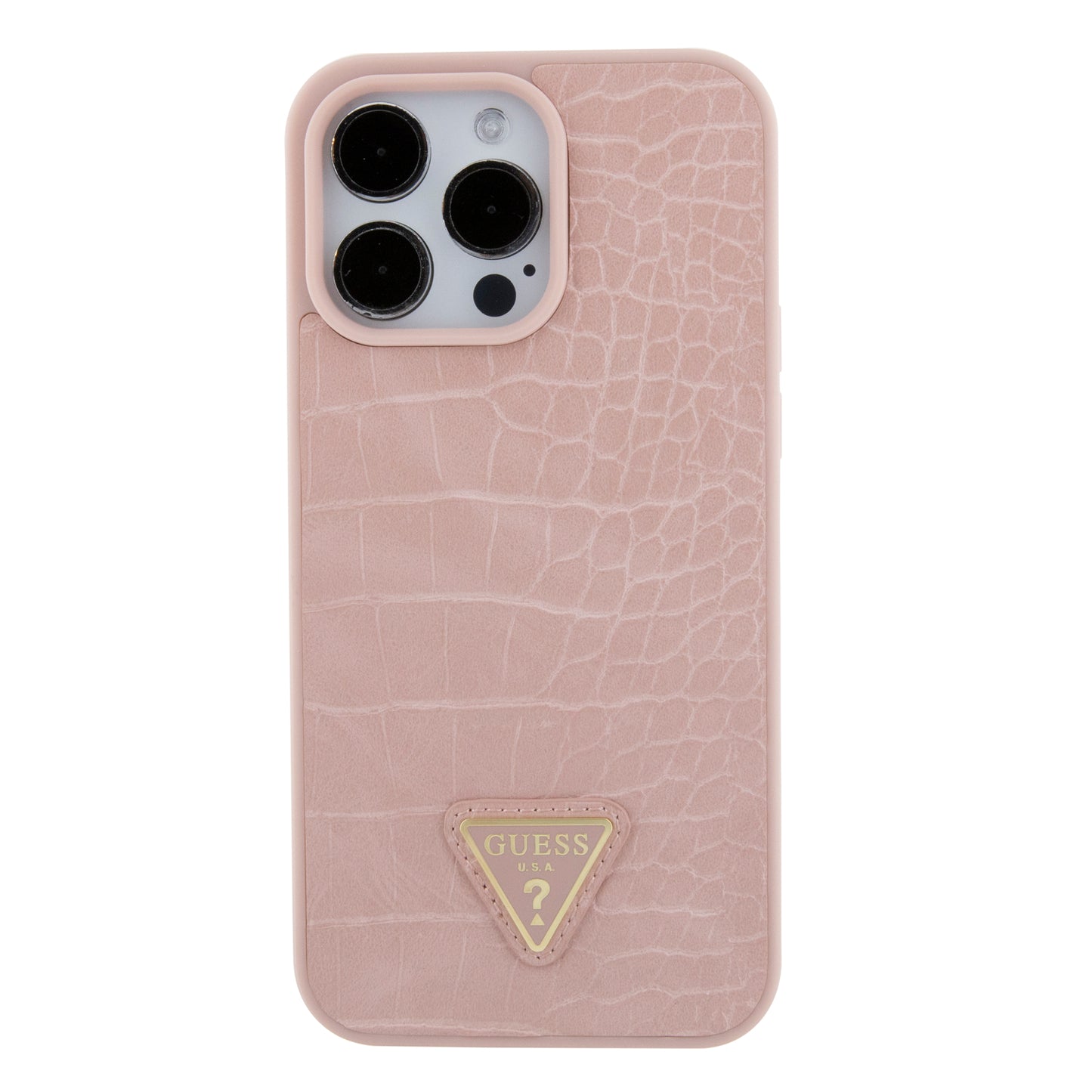 Case Guess Cocodrilo Rosa para iPhone 15 Pro Max | Estilo Elegante y Protección de Lujo
