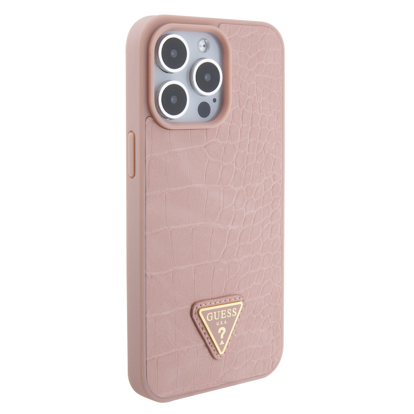Case Guess Cocodrilo Rosa para iPhone 15 Pro Max | Estilo Elegante y Protección de Lujo