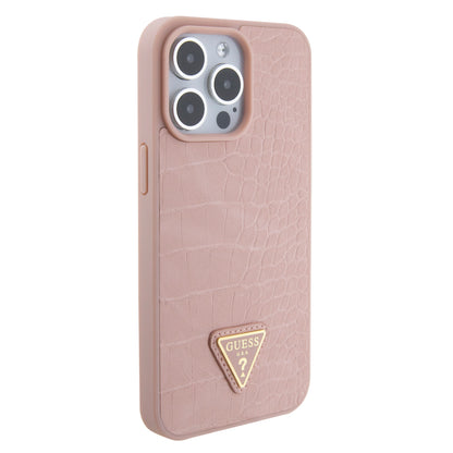 Case Guess Cocodrilo Rosa para iPhone 15 Pro Max | Estilo Elegante y Protección de Lujo
