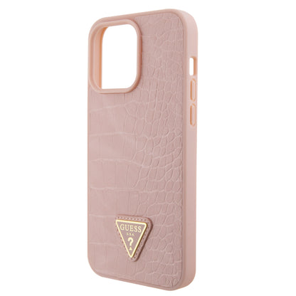 Case Guess Cocodrilo Rosa para iPhone 15 Pro Max | Estilo Elegante y Protección de Lujo