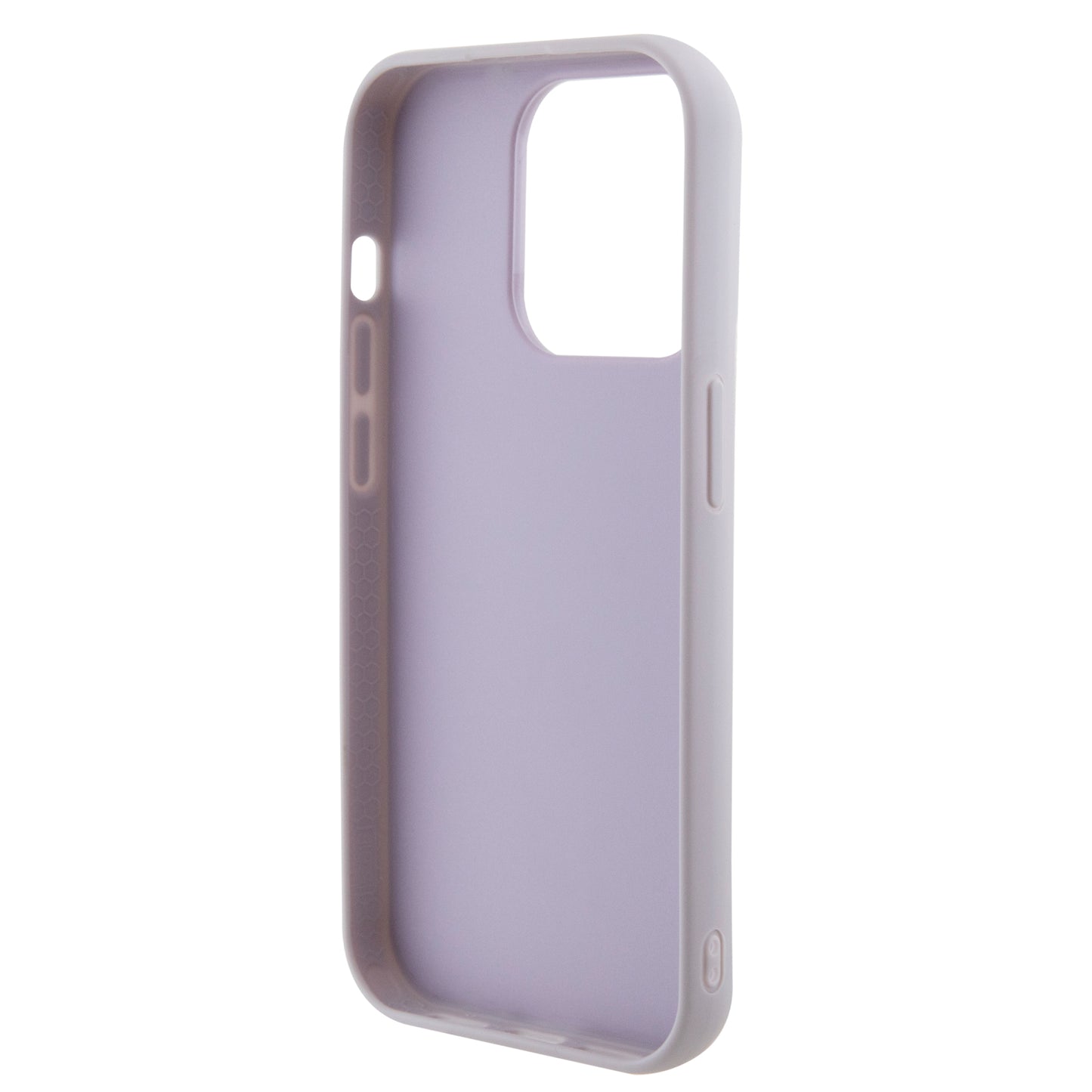 Case Guess Acolchado para iPhone 15 Pro Max - Morado con Logo Clásico