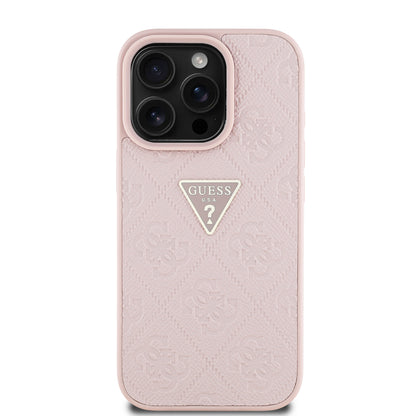Case Guess 45 Triángulo iPhone 16 Pro Rosa | Estilo y Protección Exclusiva