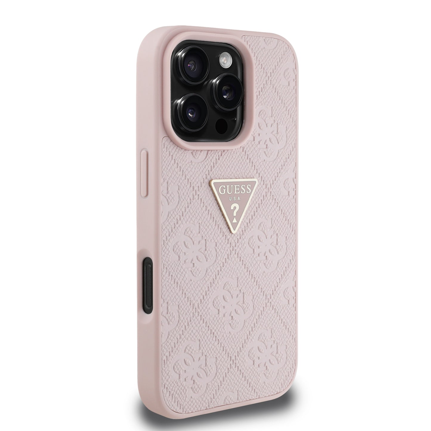 Case Guess 45 Triángulo iPhone 16 Pro Rosa | Estilo y Protección Exclusiva
