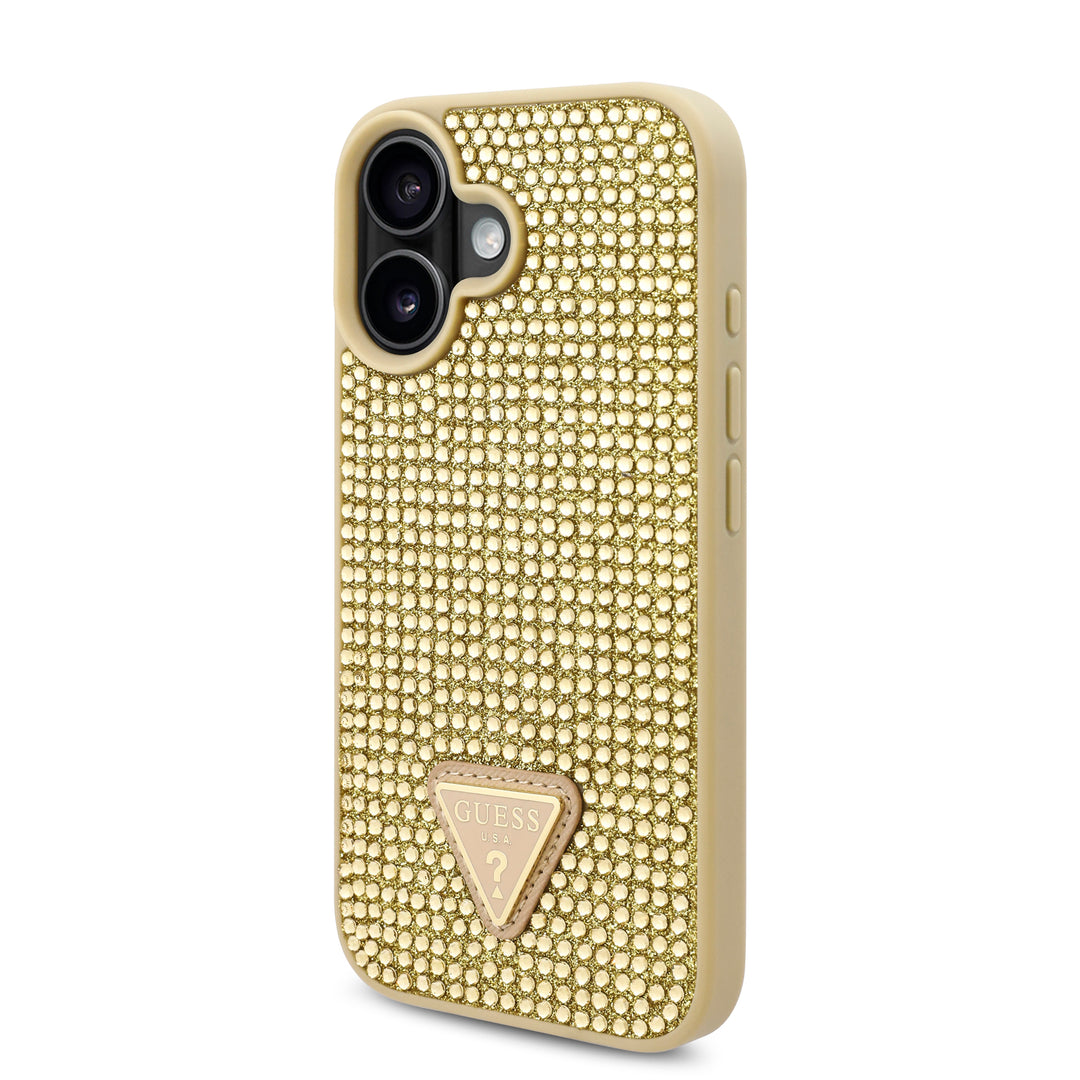 Funda Guess Original iPhone 16 Pedreria Triangulo