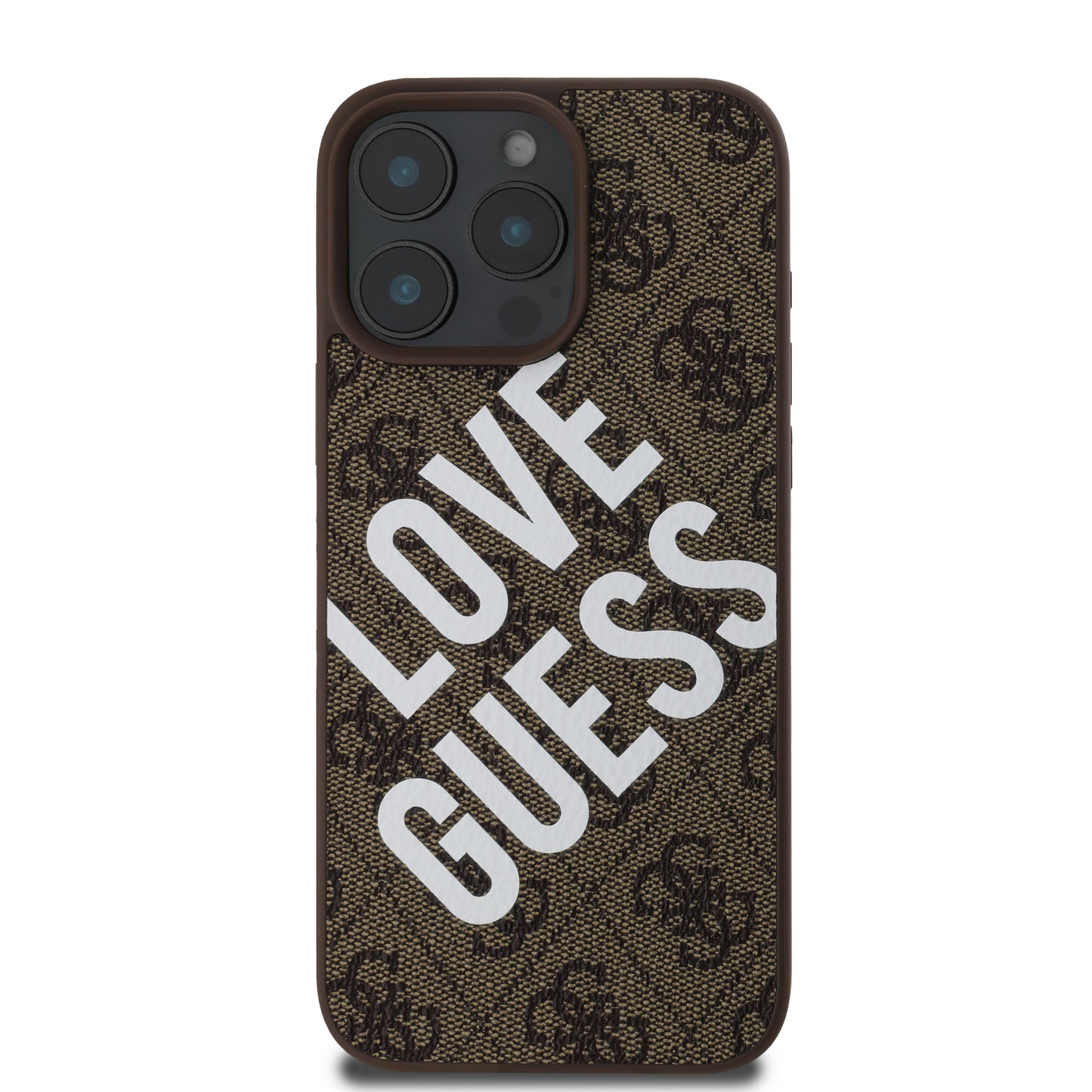 Funda Guess 4G Logo Café para iPhone 16 Pro Max | Diseño Elegante