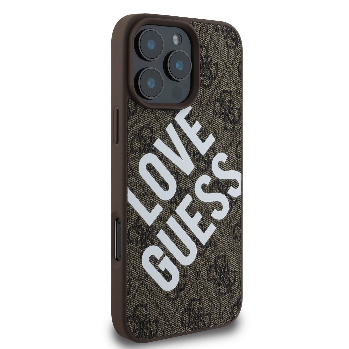 Funda Guess 4G Logo Café para iPhone 16 Pro Max | Diseño Elegante