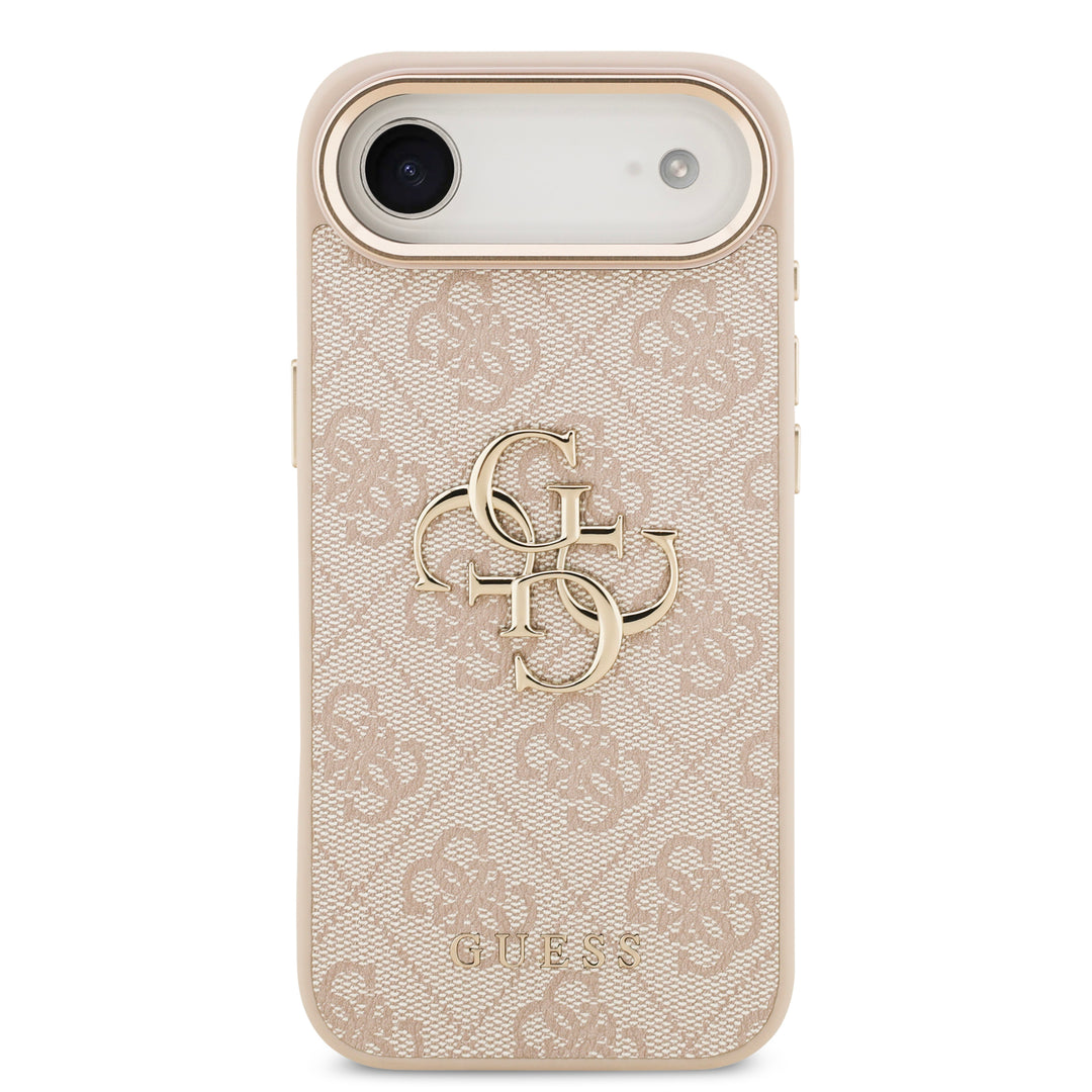 Funda Guess Original iPhone 17 Air Piel Logo 4G Rosa